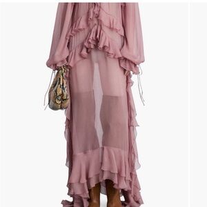 Mango Chloe-style Ruffle Maxi Dress — NWT